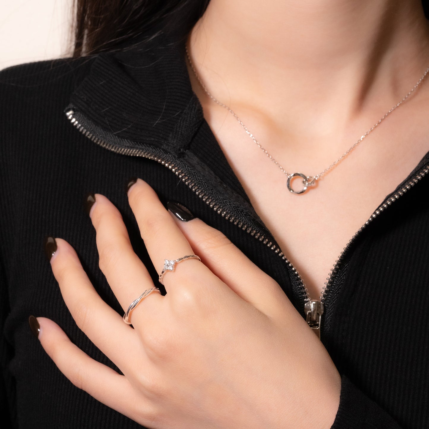 Endless Circle Sterling Silver Necklace