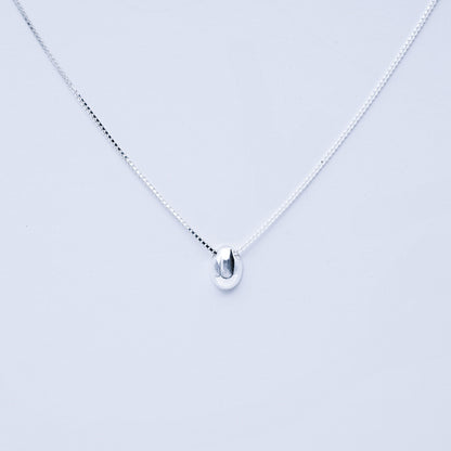 Minimalist Pebble Pendant Necklace