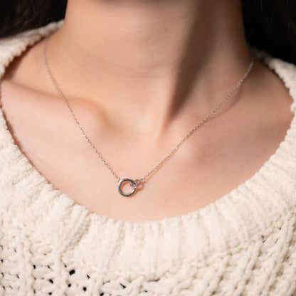 Endless Circle Sterling Silver Necklace