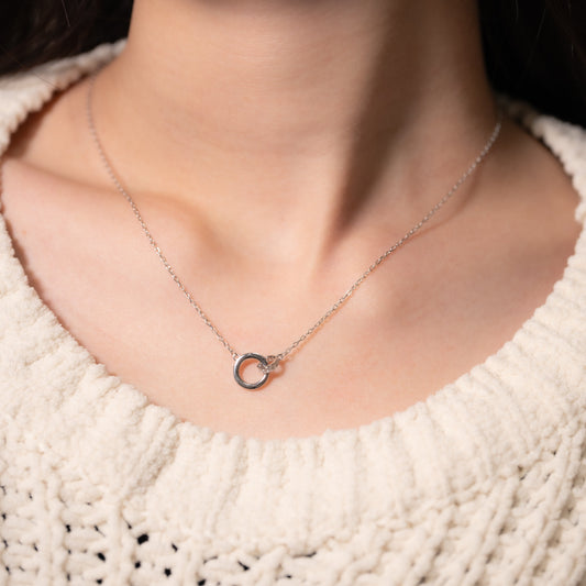 Endless Circle Sterling Silver Necklace