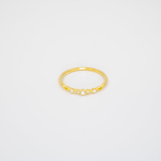 Auréole – Slim Gold Sparkle Ring