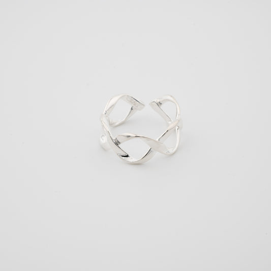 Twilight Twist Sterling Ring