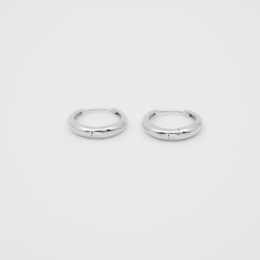 Minimalist Sterling Silver Hoop Earrings