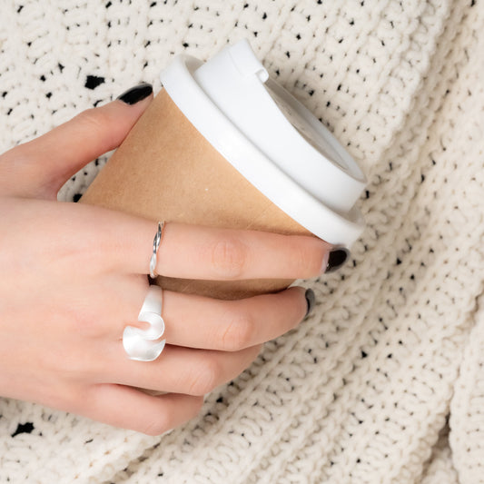 Luna Weave Open Band Ring