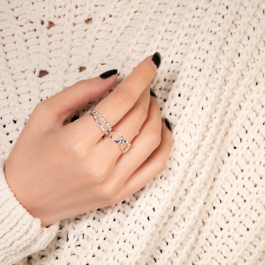 Twilight Twist Sterling Ring