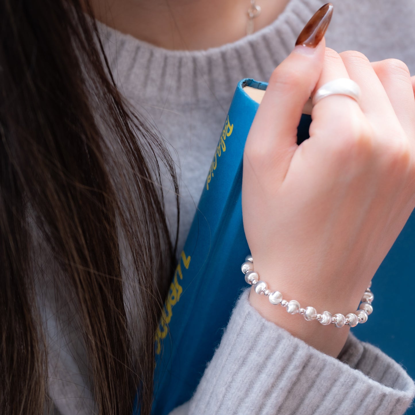 Silver Cat’s Eye Stone Bracelet