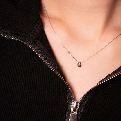Minimalist Pebble Pendant Necklace